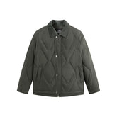 Men's Down Jacket with Corduroy Collar